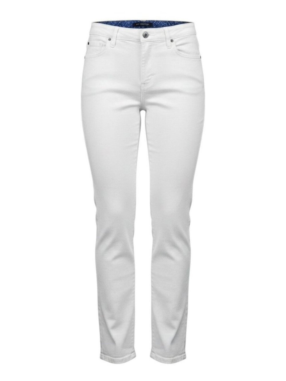 Womens White Slim Fit Stretch Pants By Appleseeds Petites Size 12P